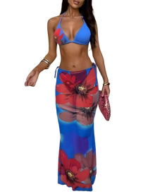 Traje de Baño con Estampado Floral