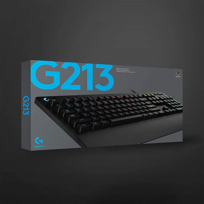 Logitech G213 Keyboard Gaming Wired Black