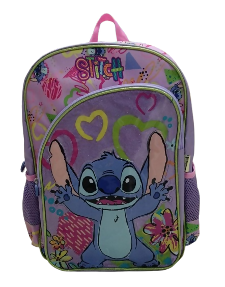 MOCHILA MORADA STITCH 16"