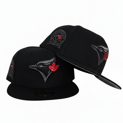 Gorra Toronto Blue Jays Black & Red Maple Leaf 59FIFTY