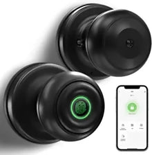 Cerradura de puerta de huellas dactilares, cerradura inteligente biométrica, perilla de puerta con control de aplicación