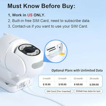 HOSAFE Cámara de Seguridad 4G LTE Sin WiFi
