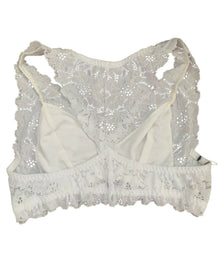 Bralette de encaje blanco Talla M