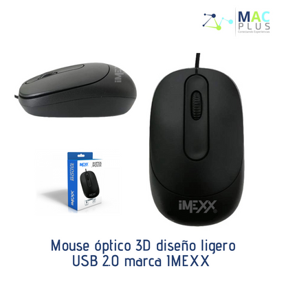 Mouse óptico 3D diseño ligero