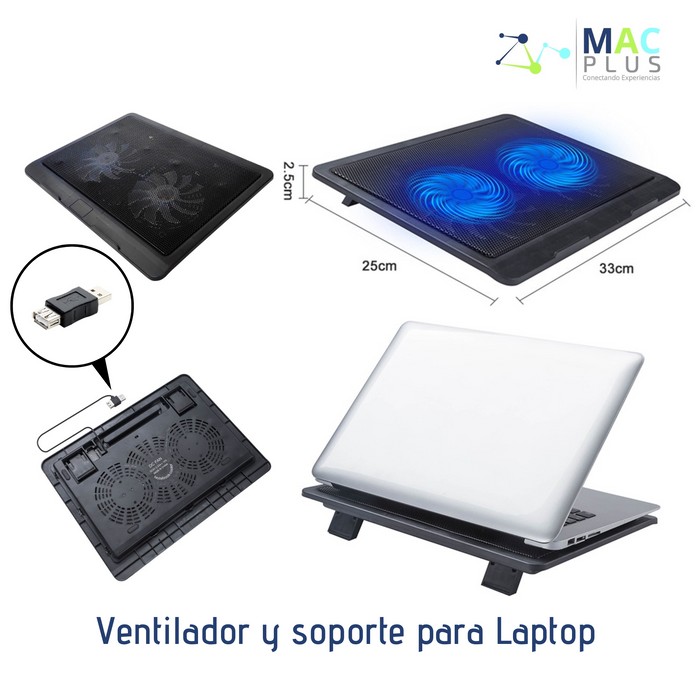 Ventilador y soporte para Laptop