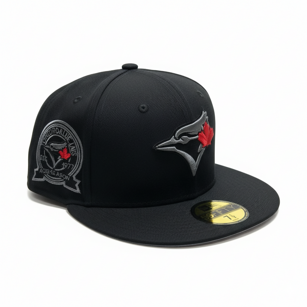 Gorra Toronto Blue Jays Black & Red Maple Leaf 59FIFTY