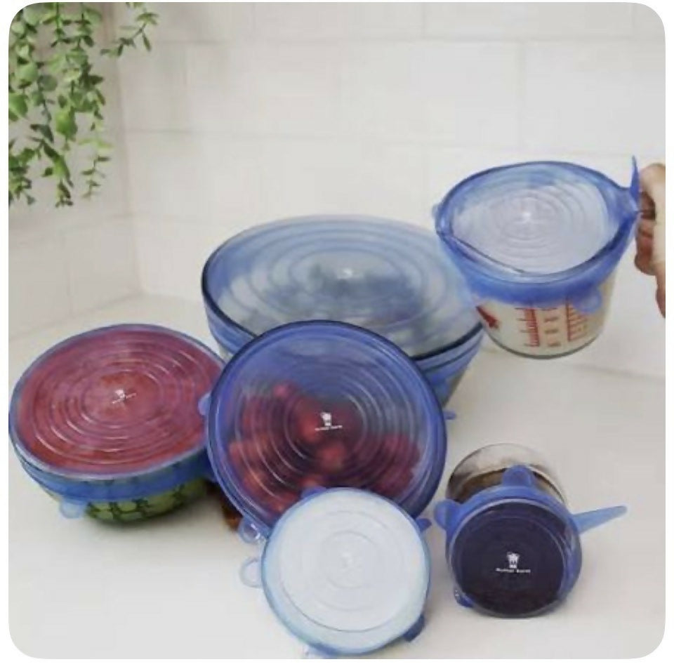 Tapaderas de Silicona para frutas Juego de 6.