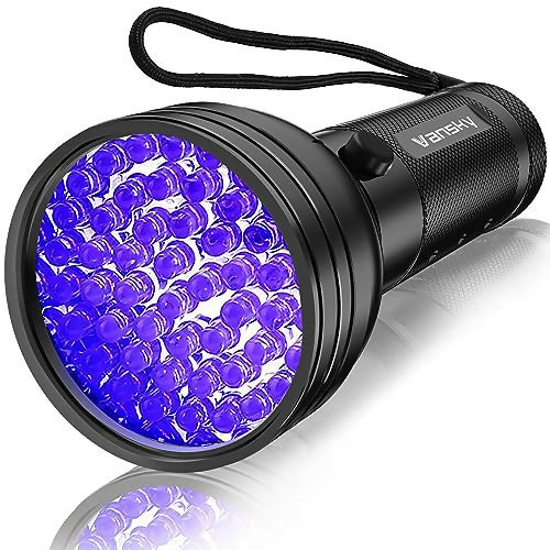 Linterna UV Luz Negra Vansky 51 LEDs — Detector de Orina de Mascotas, Manchas Secas y Chinches