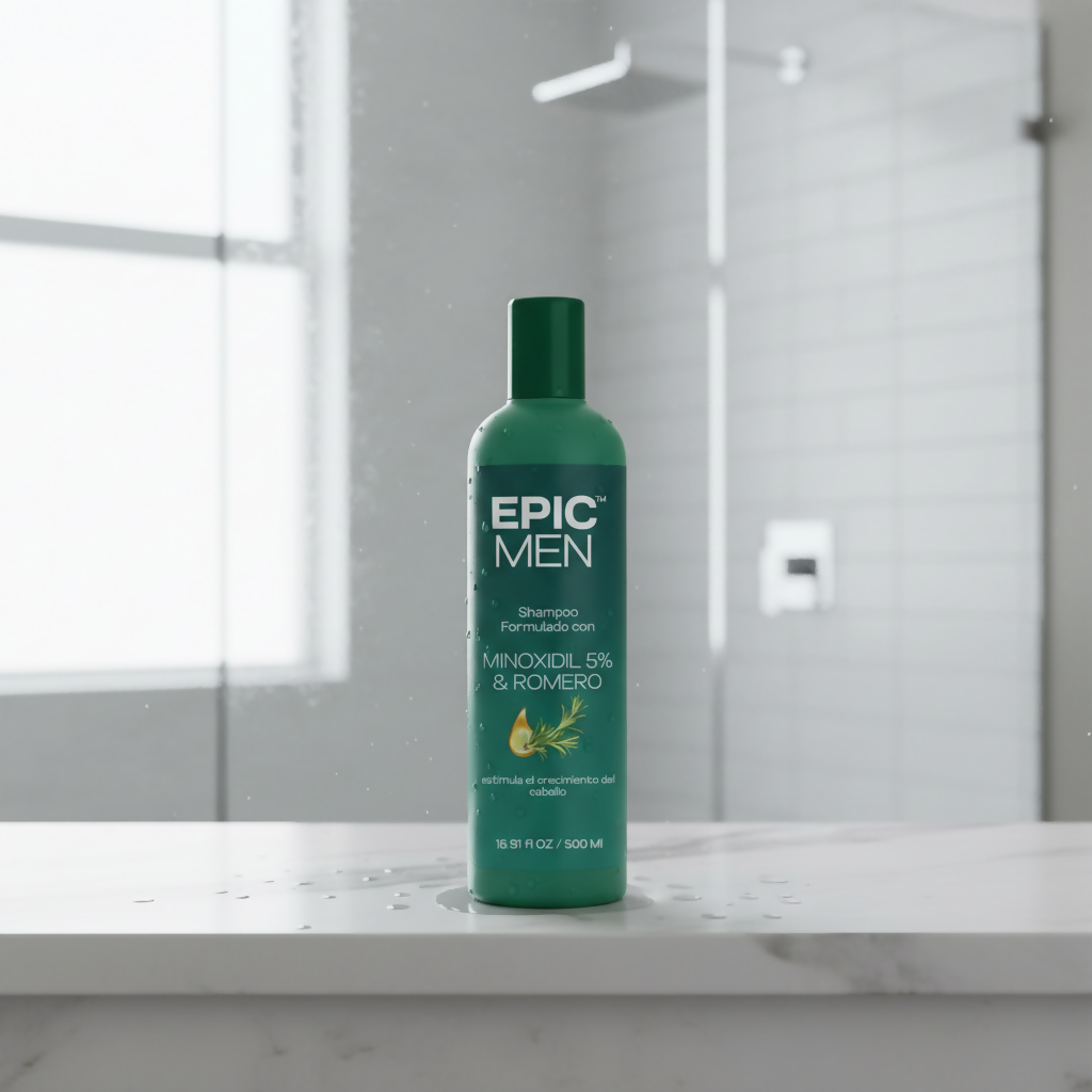 Cera Fijadora + Shampoo Minoxidil + Minoxidil Barba 5% + Bio Activos EPIC MEN