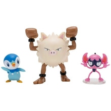 Pokemon Battle Figure Set Piplup + Primeape + Impidimp Action Figure.