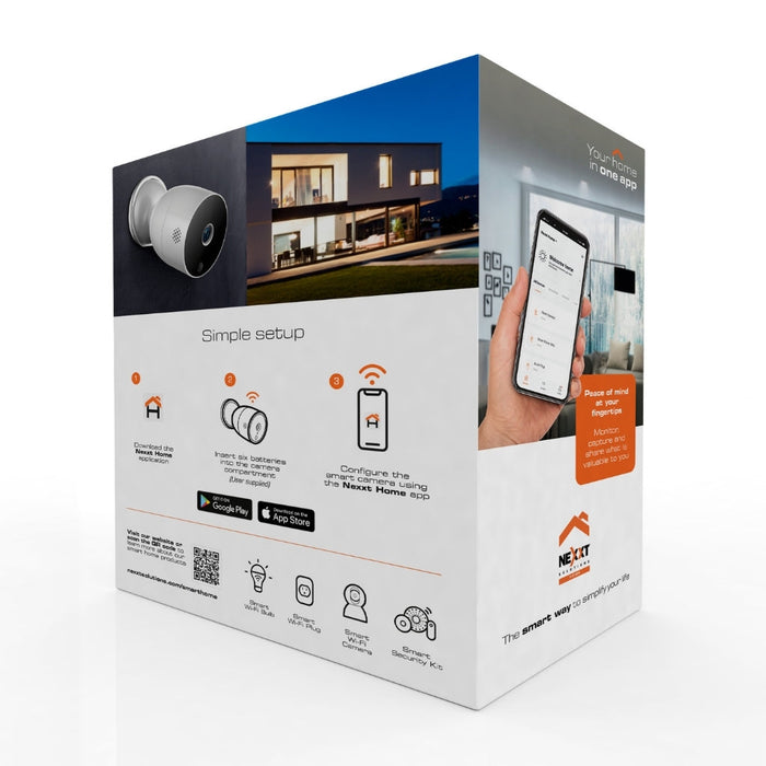 Nexxt Smart Wi-Fi Camera Outdoor w/Battery