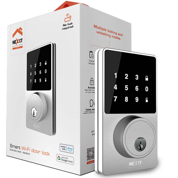 Nexxt Smart Wi-Fi Doorlock Grey