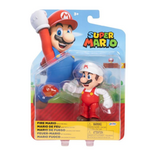 Super Mario FIRE con bola de fuego 11cm.
