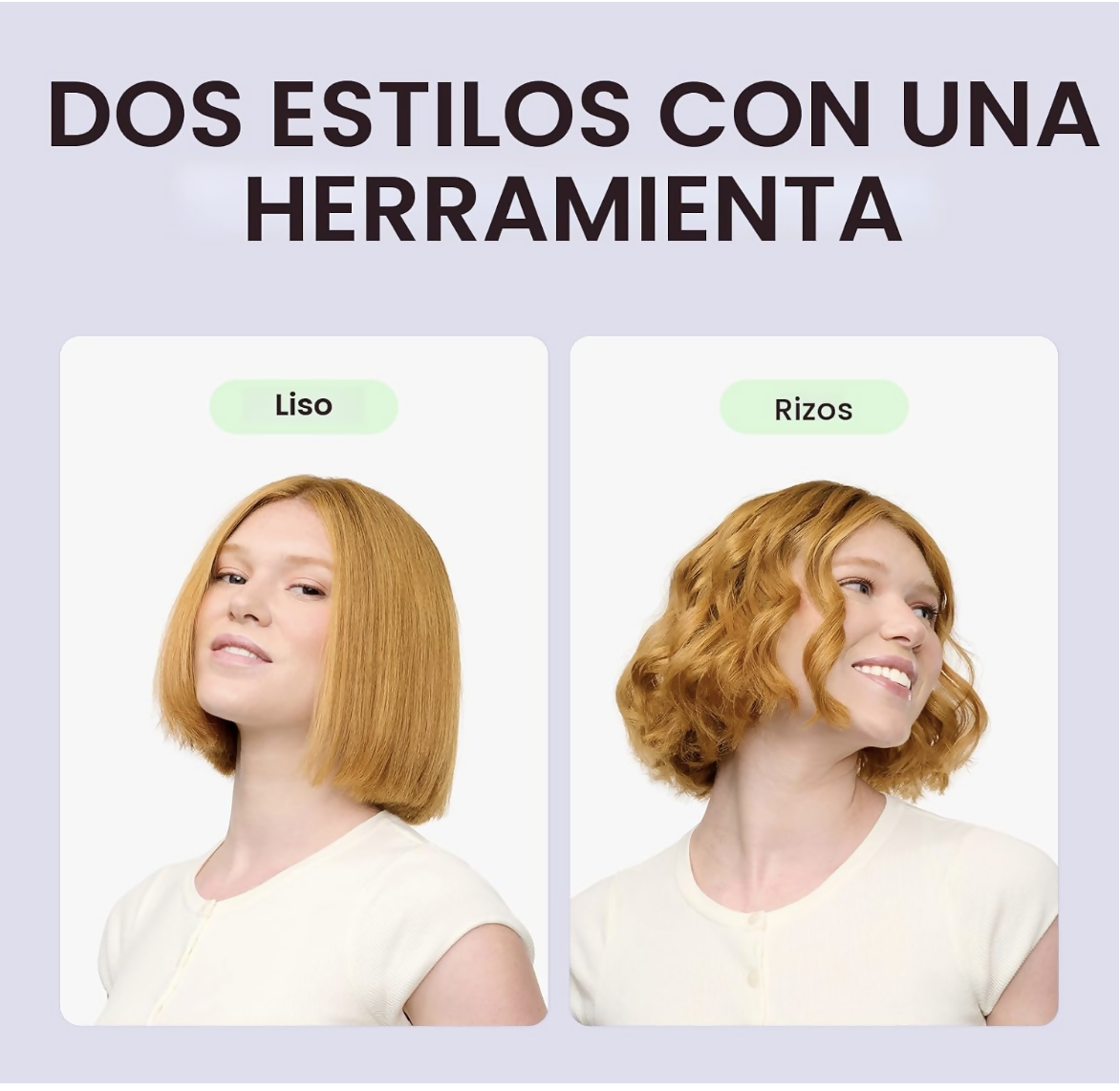 Wavytalk Plancha y Rizador 3 en 1 para Cabello con Aire Frío