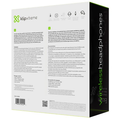 Audífonos Escape Klip Xtreme Bluetooth KNH-300BK