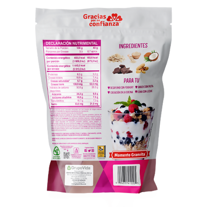 GRANOLAS - Granola Gourmet (Chocolate, Coco & Quinua) 350g (GRANVITA)