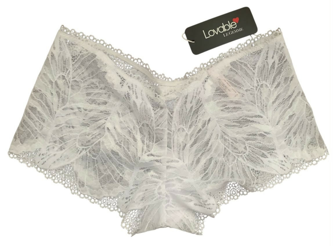 Panty encaje blanco Talla M