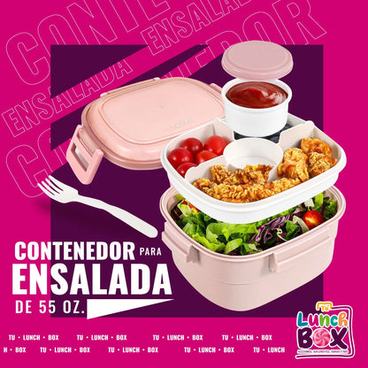 Caperci Chill - Recipiente de almuerzo para ensalada