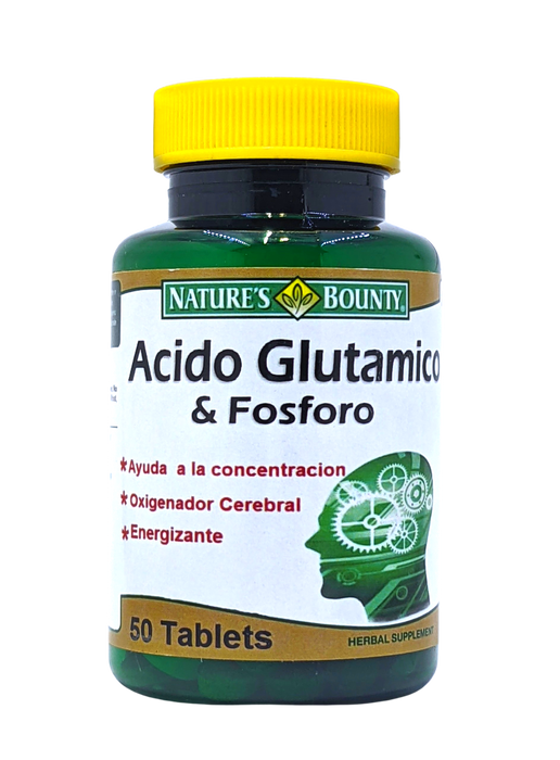 Acido Glutamico &amp; Fosforo Nature´s Bounty