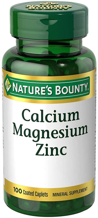 Calcio, Magnesio y zinc 100 tabletas Nature´s Bounty