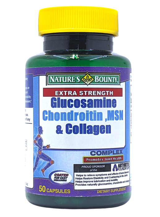 Glucosamina + condroitina + MSN Nature´s Bounty