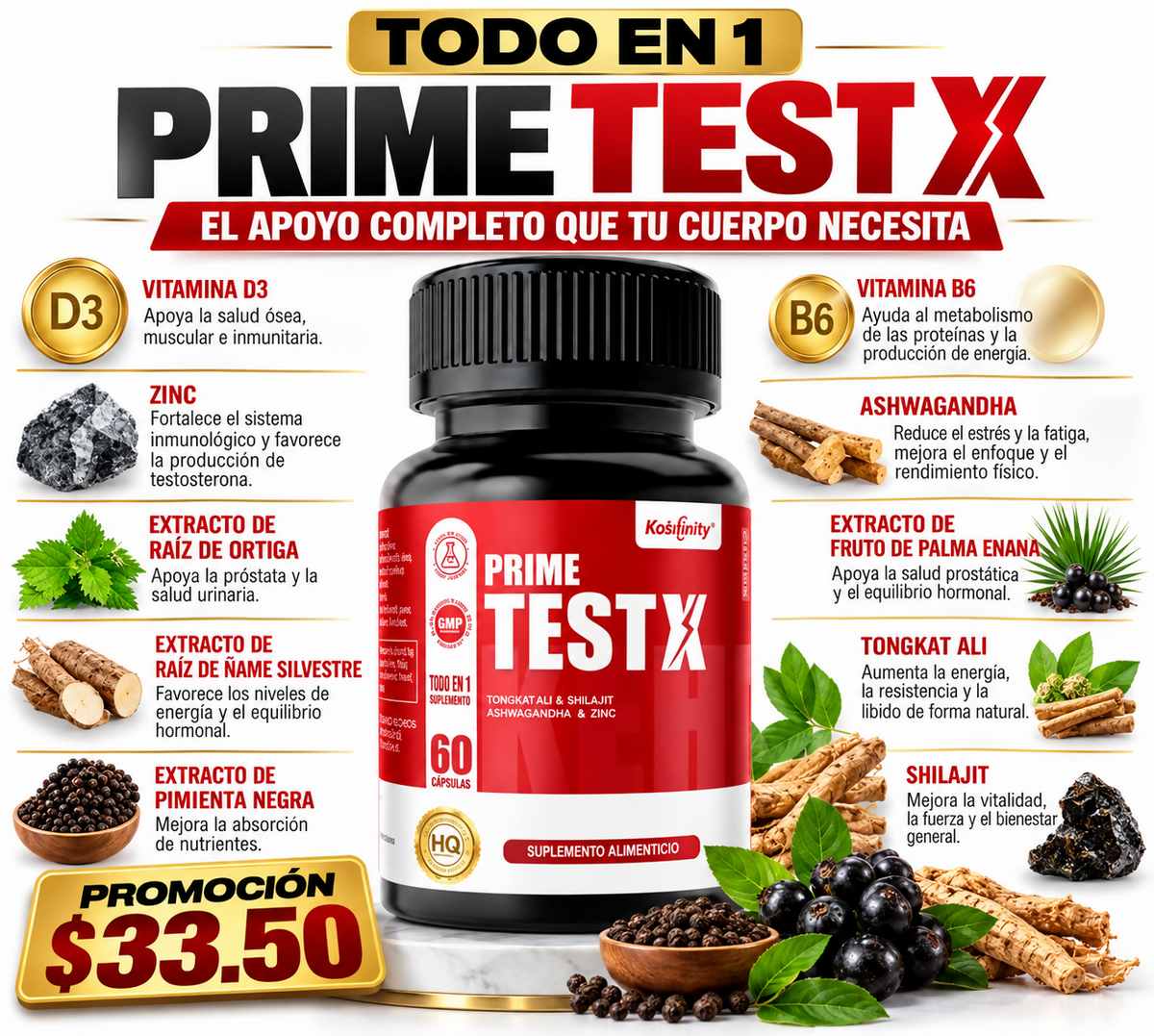 Potenciador Sexual Masculino / 💪 MAN'S TESTO
