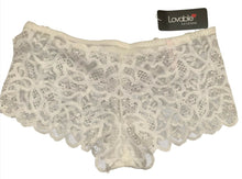 Panty de encaje blanco marfil Talla M