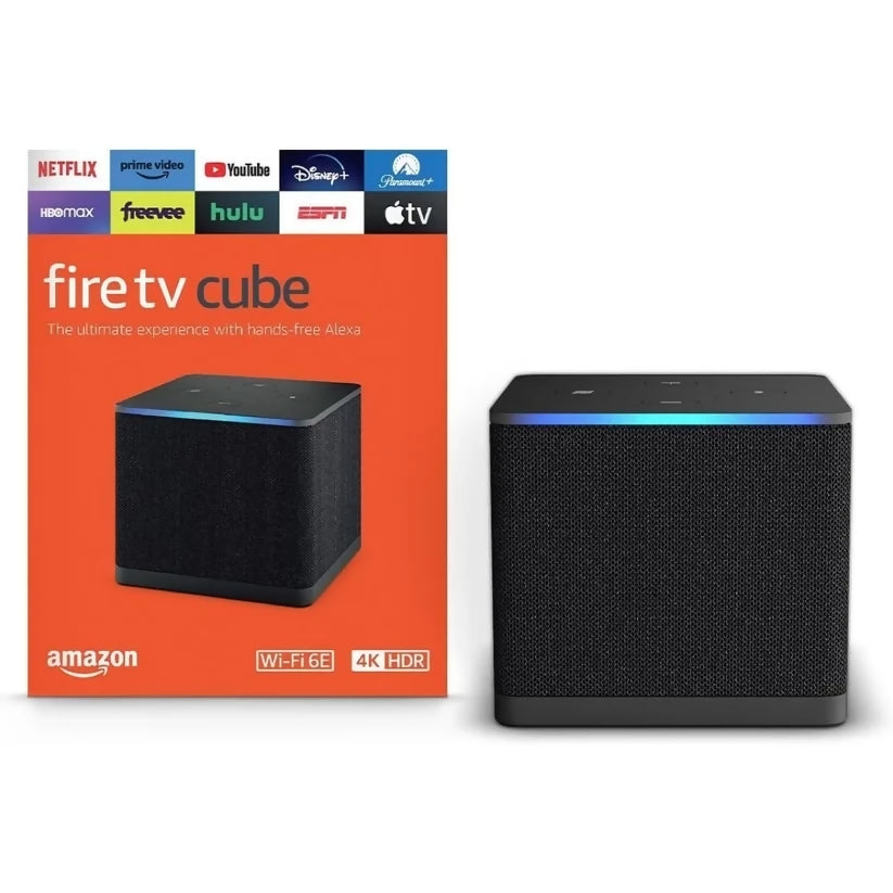 Fire TV Cube 4K Ultra HD con Alexa, Wi-Fi 6E y Control por Voz – Streaming Avanzado para tu Hogar Inteligente