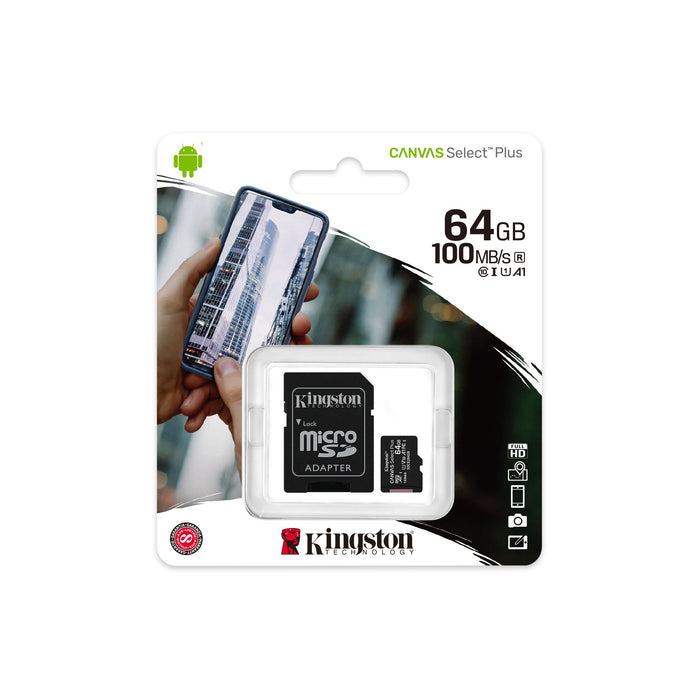 Memoria Micro SD De 64gb Kingston Clase 10