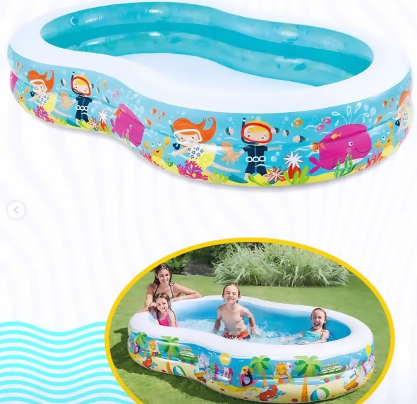 Piscina infantil Inflable con diseño de mar