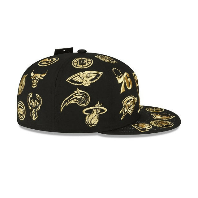 Gorra OVO x NBA All‑Over Icon Gold 59FIFTY