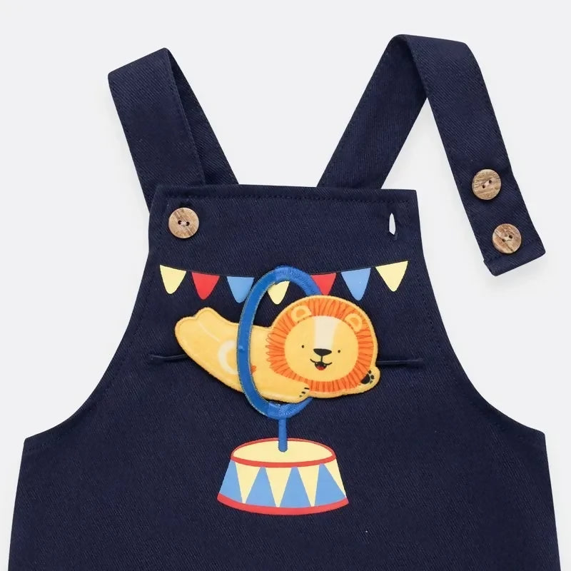 Overol para Bebé: pantalón y camisa, diseño de animalitos