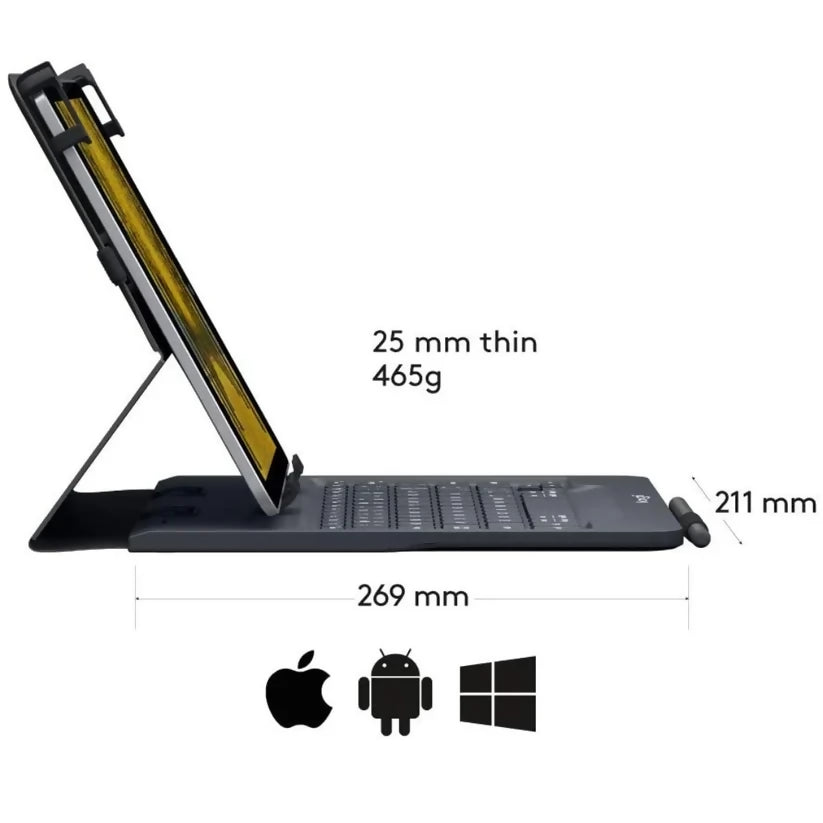 Funda universal con teclado Bluetooth - Logitech