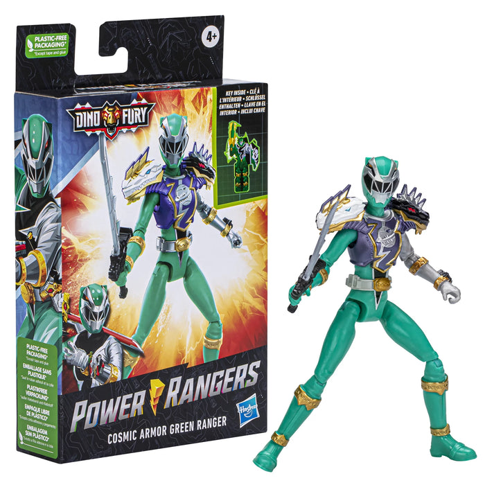 Power Rangers Dino Fury Cosmic Armor Green Ranger.