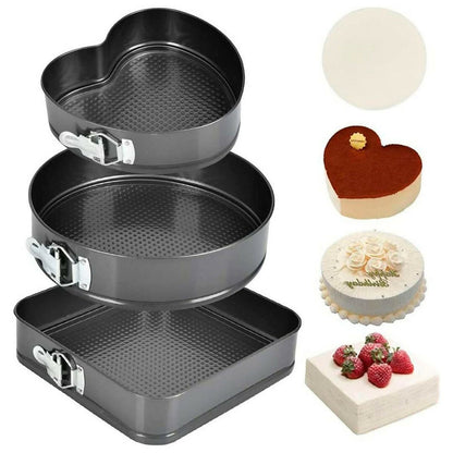 Set de 3 piezas de moldes para pastelería