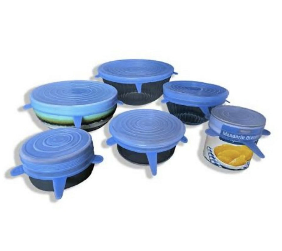 Tapaderas de Silicona para frutas Juego de 6.