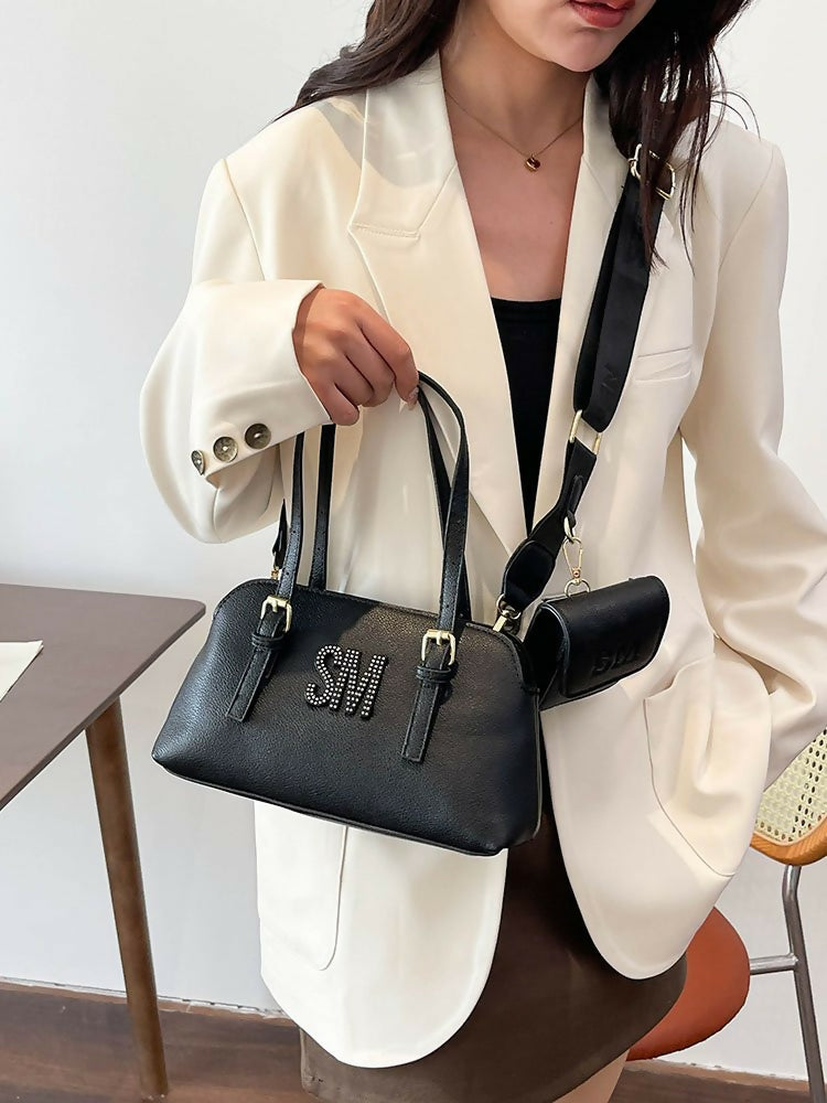 Crossbody necklace #6143yc negro