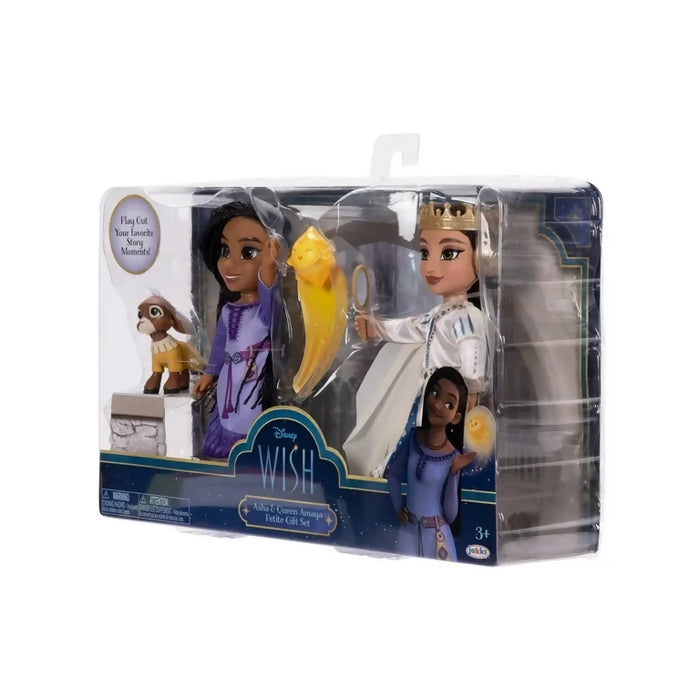 Disney Wish Asha & Queen Amaya Set de Regalo de Muñeca.