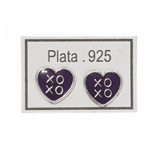 Arete Corazón Plata 925