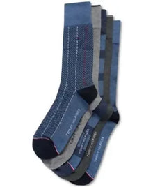 Tommy Hilfiger Calcetín Surtido para Hombre - Pack de 5 (Azul Marino Clásico O/S)