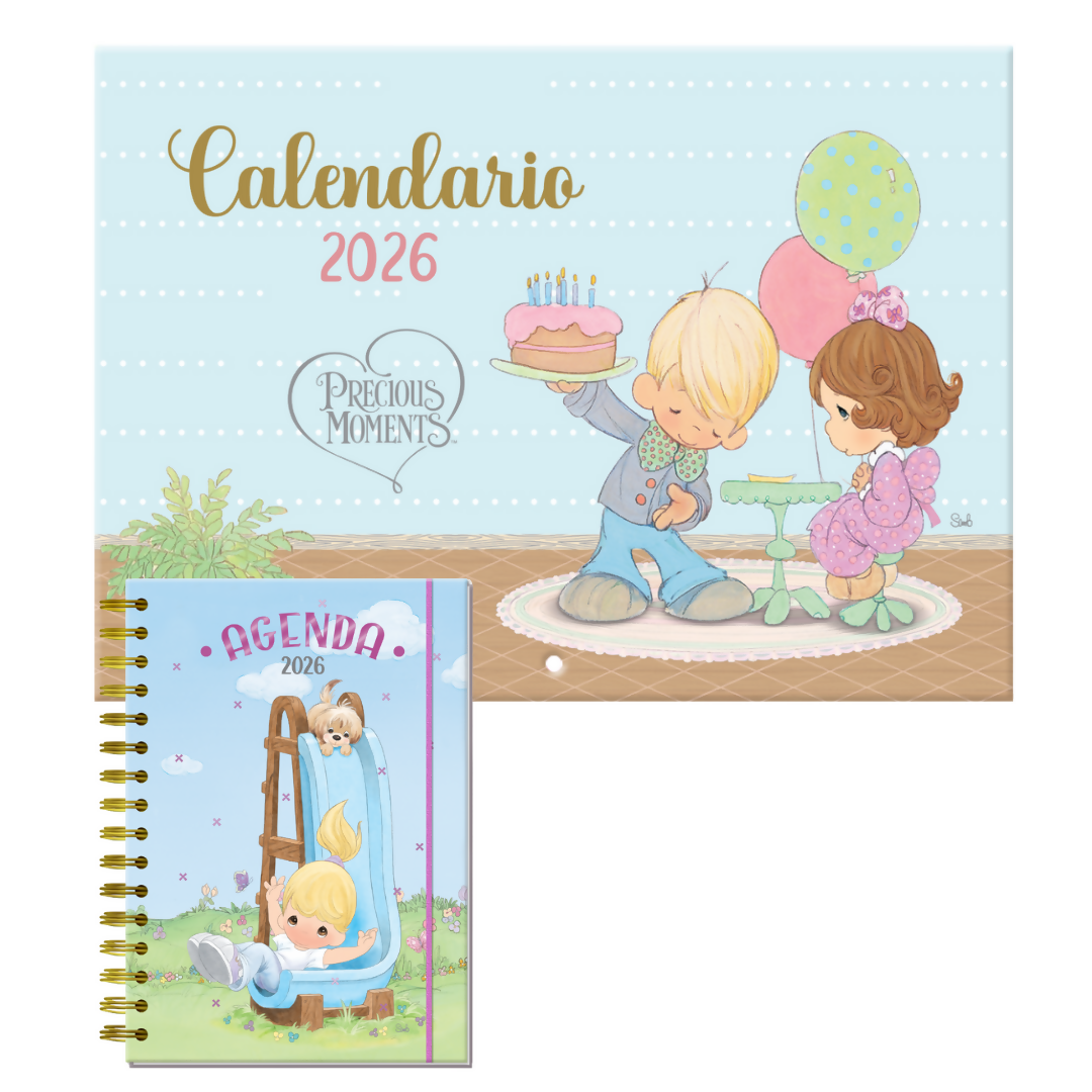 Set de Agenda y Calendario Precious Moments" 2026