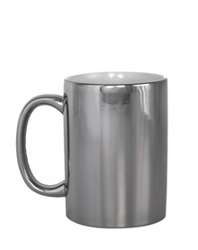 Taza de Cerámica Personalizable Efecto Espejo (11 oz) – Acabado Metalizado