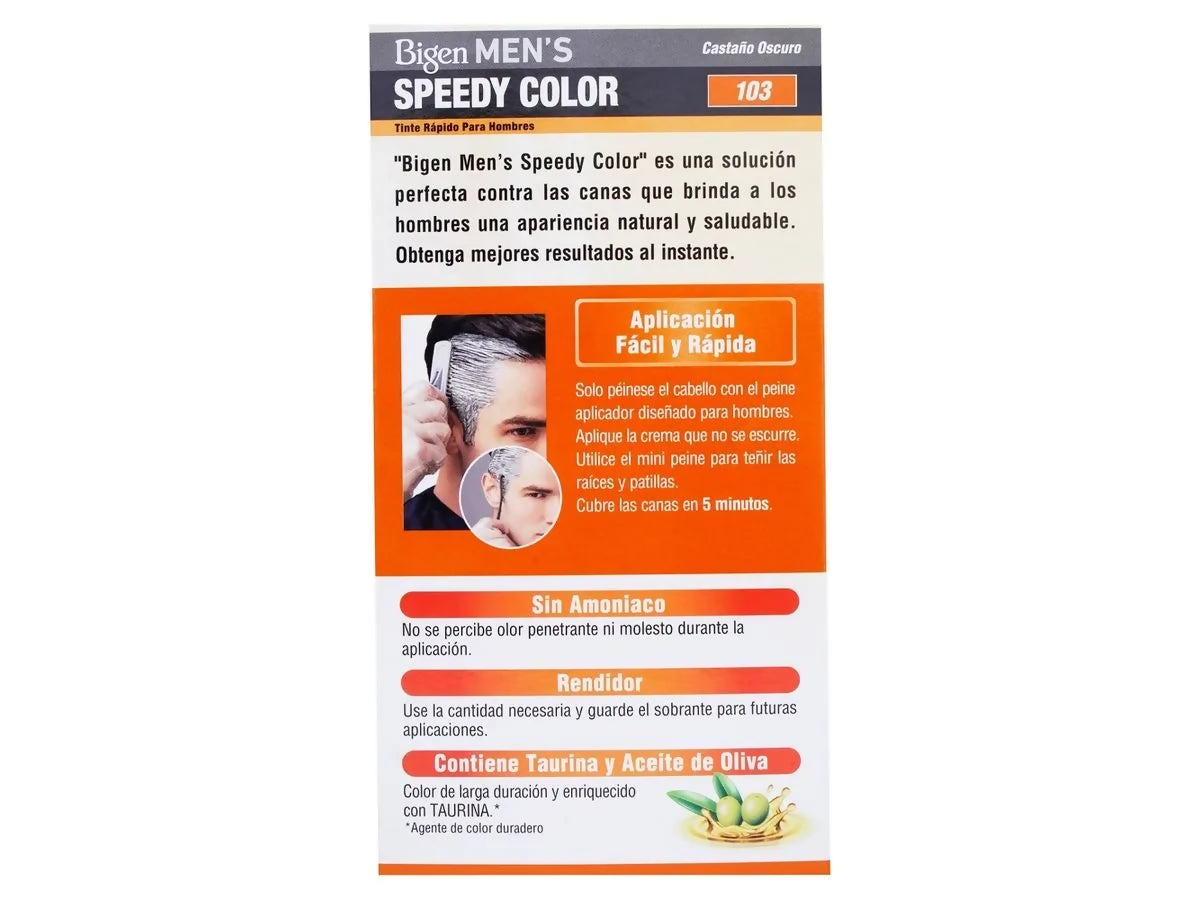 Tinte Men´s Speedy Color No.103 - Castaño Oscuro (BIGEN)