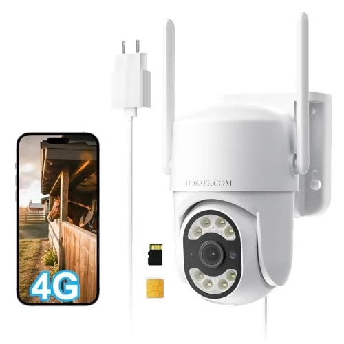 HOSAFE Cámara de Seguridad 4G LTE Sin WiFi