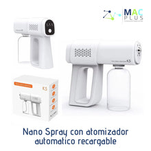 Nano spray con atomizador automático recargable.