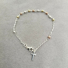 PULSERA ROSARIO COLORES PLATA 925