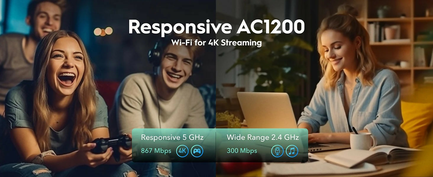 6971690793081_7 AC1200 Gigabit Dual Band Mesh Wi-Fi Router
