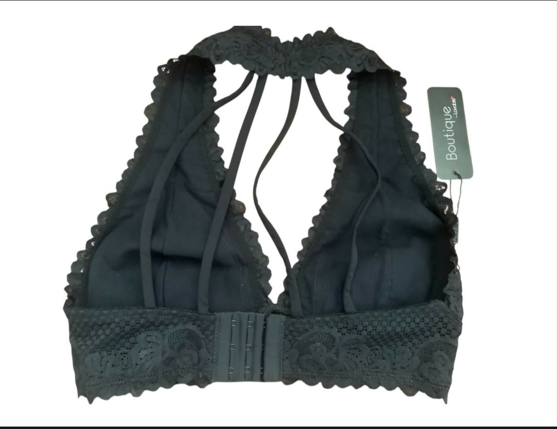 Bralette de encaje negro Talla M