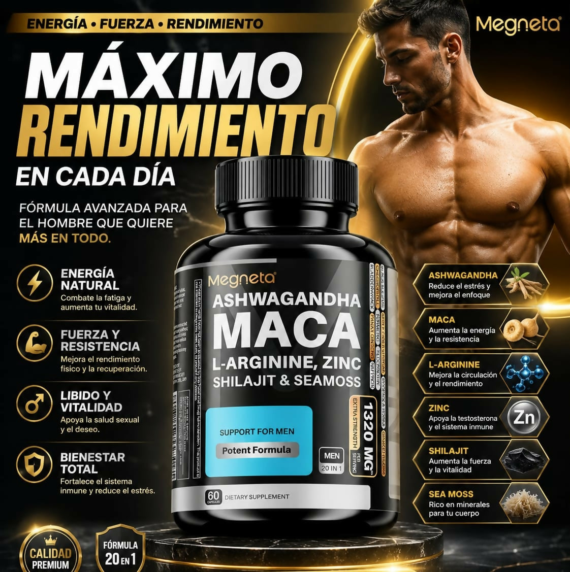 MÁXIMO RENDIMIENTO, ENERGÍA Y VITALIDAD