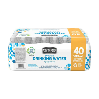 Drinking Water, agua purificada en botella 500 ml (40 unidades)